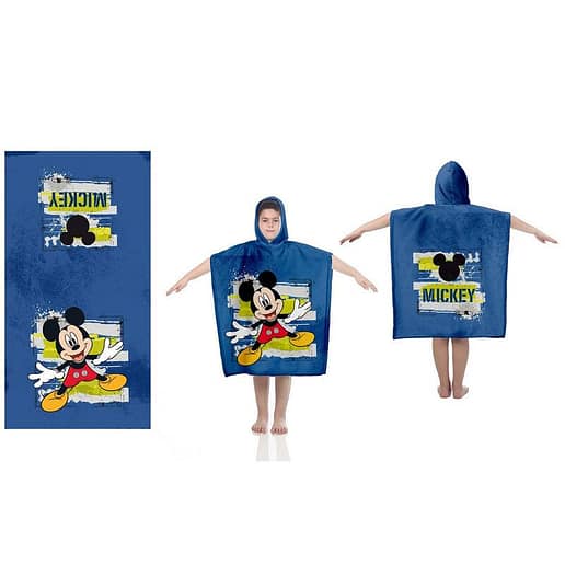 Disney Mickey badponcho bomull