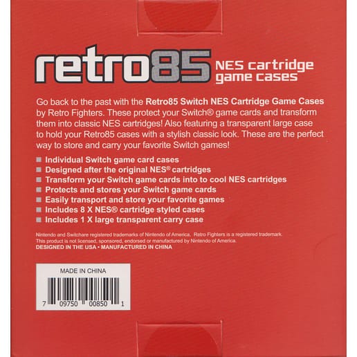 RetroFighters Retro85 NES Cartridge Game Cases Nintendo Switch