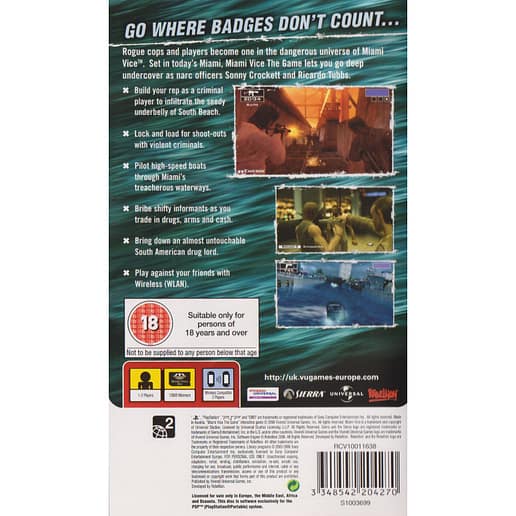 Miami Vice The Game Playstation Portable PSP (Begagnad)