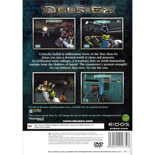 Deus Ex Playstation 2 PS2 (Begagnad)