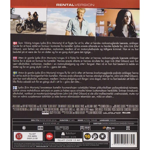 Blood Father Blu-Ray Rental Copy (Begagnad)
