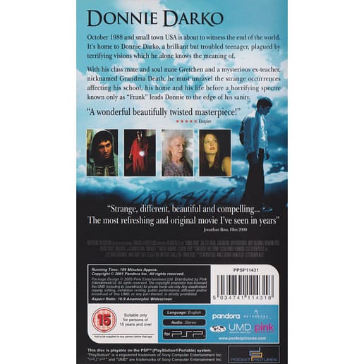 Donnie Darko UMD Video Playstation Portable PSP (Begagnad)