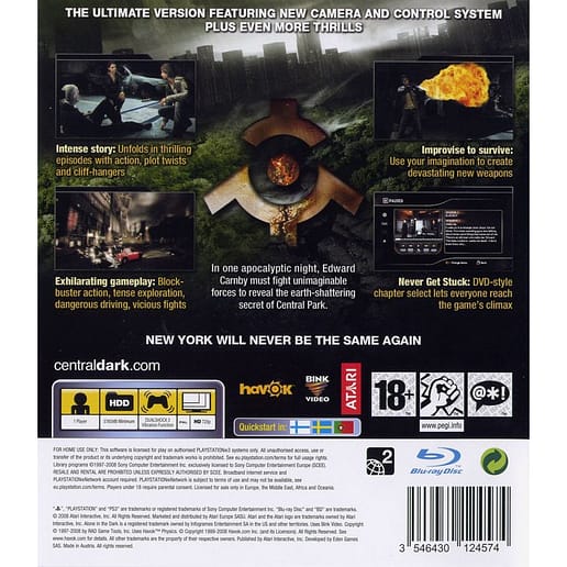 Alone in the Dark Inferno Playstation 3 PS3 Swedish (Begagnad)