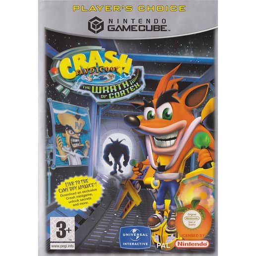 Crash Bandicoot The Wrath of Cortex Nintendo Gamecube Players Choice (Begagnad)