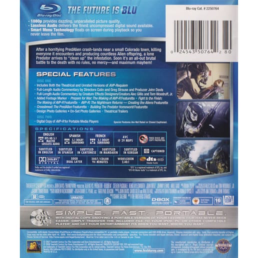 Aliens vs Predator Requiem Blu-Ray (Begagnad)