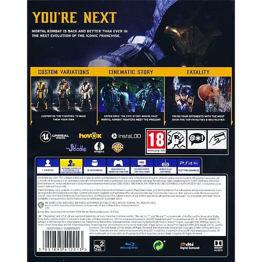 Mortal Kombat 11 Playstation 4 PS4 (Begagnad)