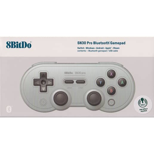 8BitDo SN30 Pro Bluetooth Gamepad Hall Effect Gray