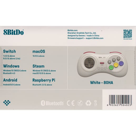 8BitDo M30 Bluetooth Gamepad White
