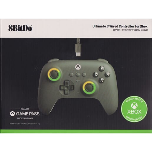 8BitDo Ultimate C Wired Controller for Xbox Dark Green
