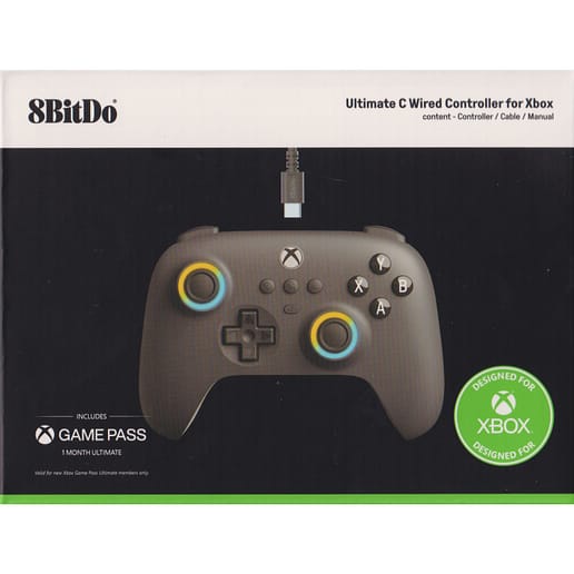 8BitDo Ultimate C Wired Controller for Xbox Dark Grey