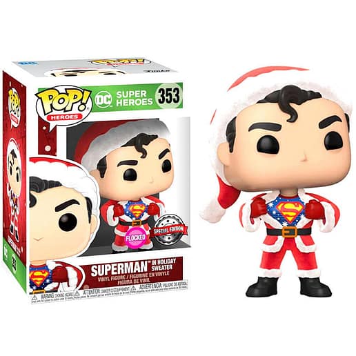Set POP figure & Tee DC Comics Superman Exclusive Flocked (Large)