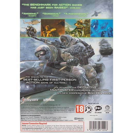 Call of Duty Modern Warfare 2 PC DVD (Begagnad)