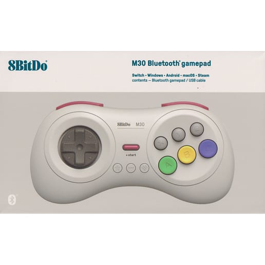 8BitDo M30 Bluetooth Gamepad White