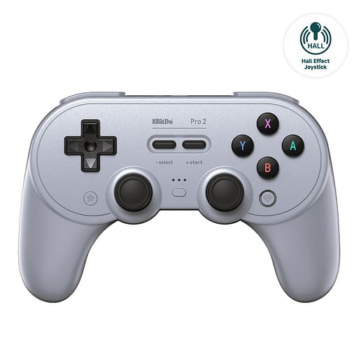 8BitDo Pro 2 Gamepad Hall Effect Grey