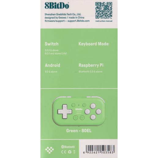 8BitDo Micro Bluetooth Gamepad Green