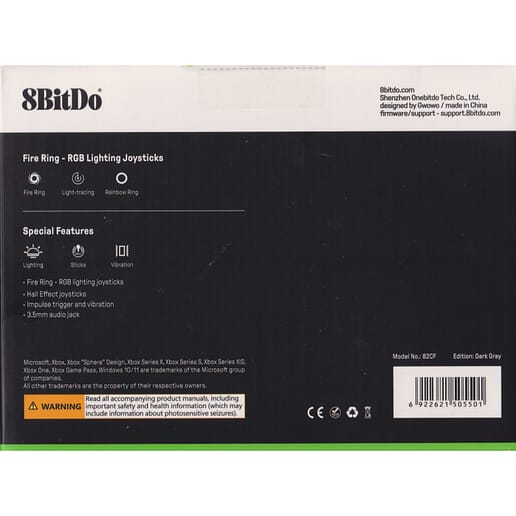 8BitDo Ultimate C Wired Controller for Xbox Dark Grey