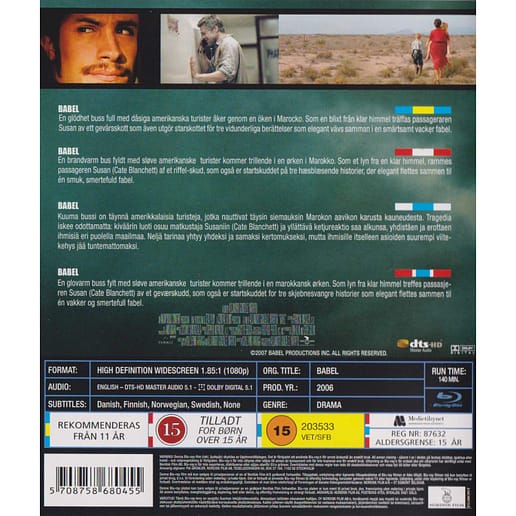 Babel Blu-Ray (Begagnad)