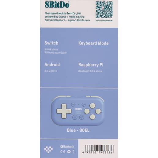 8BitDo Micro Bluetooth Gamepad Blue