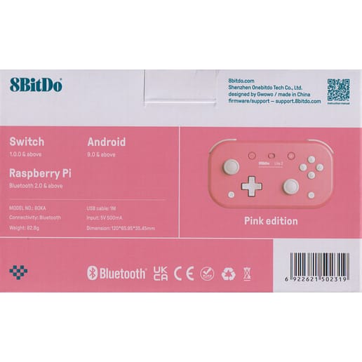 8BitDo Lite 2 Bluetooth Gamepad Pink