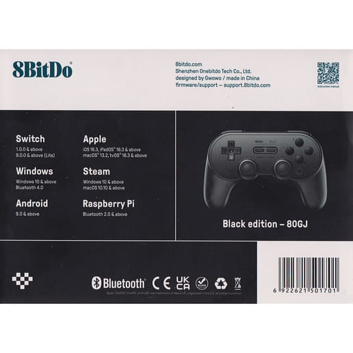8BitDo Pro 2 Gamepad Black