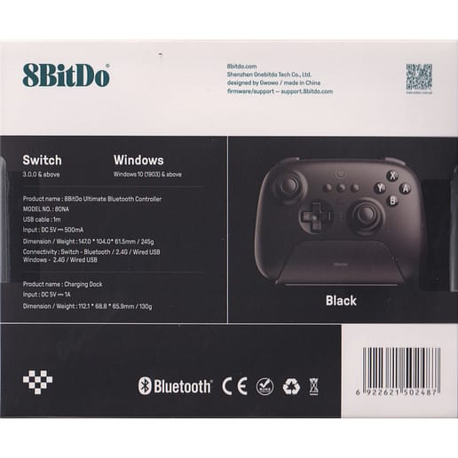 8BitDo Ultimate Bluetooth Controller Black