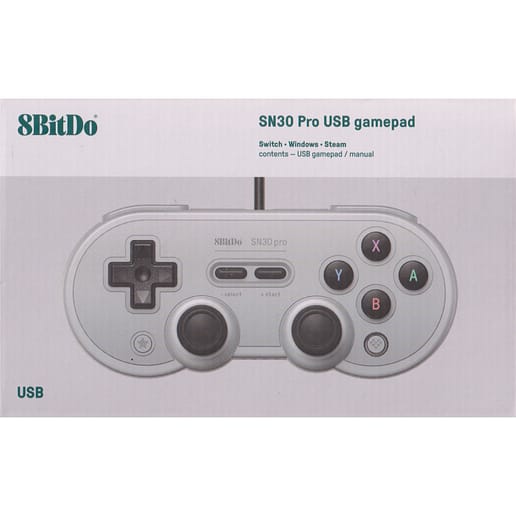 8BitDo SN30 Pro USB Gamepad Gray