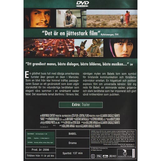 Babel DVD (Begagnad)