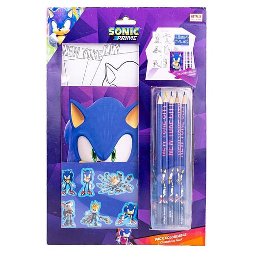 Sonic Prime Colouring skrivset