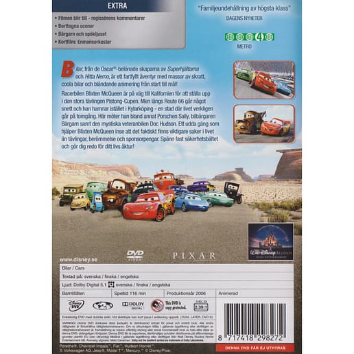 Bilar DVD (Begagnad)