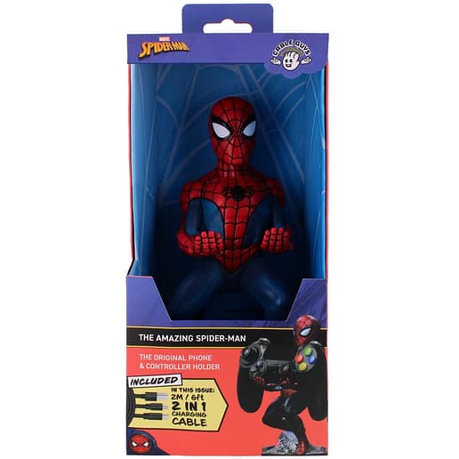Marvel Spiderman figur med hållare 21cm