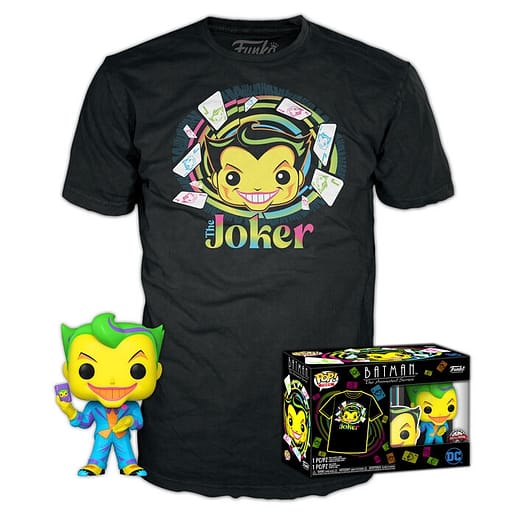 Set POP figure & Tee DC Comics Batman Joker Exclusive (Large)