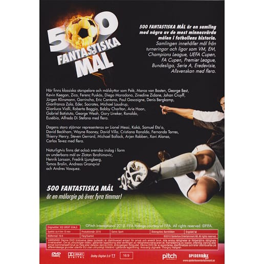 500 Fantastiska Mål DVD (Begagnad)