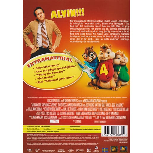 Alvin och Gänget DVD (Begagnad)