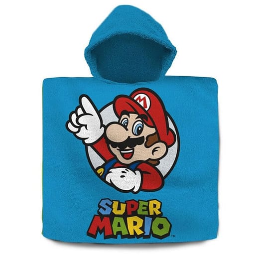Super Mario Bros badponcho bomull