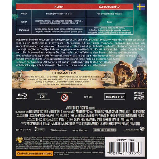 10000 BC Blu-Ray (Begagnad)