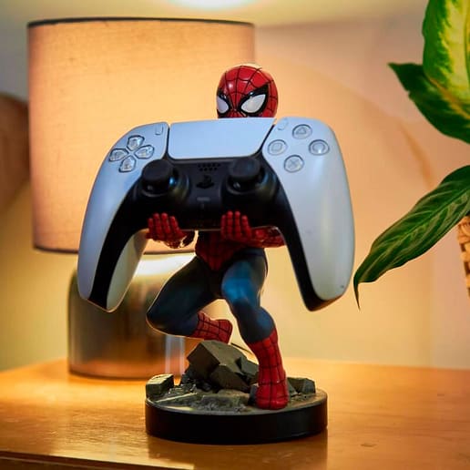 Marvel Spiderman figur med hållare 21cm