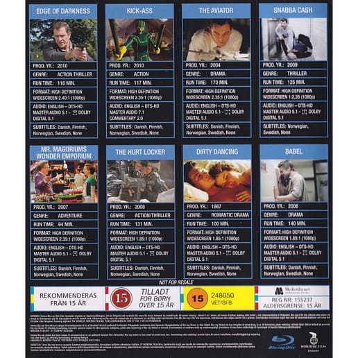 8 Movies Collection Blu-Ray (Begagnad)