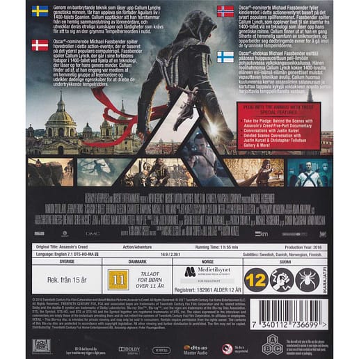 Assassins Creed Blu-Ray (Begagnad)