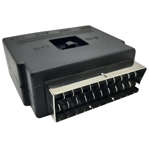 Scart Kontakt Adapter med S-Video för komposit RCA AV