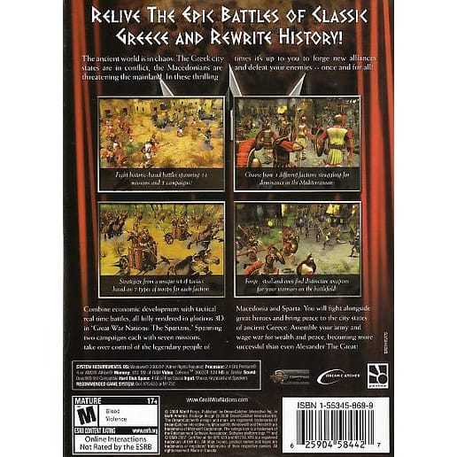 Great War Nations The Spartans PC