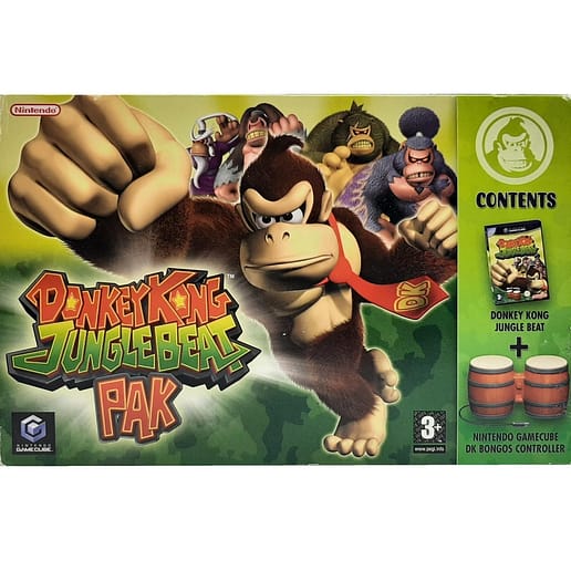 Donkey Kong JungleBeat Pak Nintendo Gamecube (Begagnad)