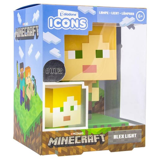 Minecraft Alex Icons Light Lampa 10 cm