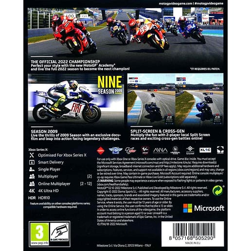 MotoGP 22 Day One Ed. XSX