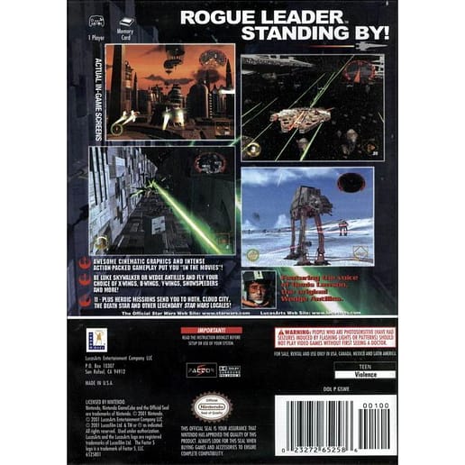 Star Wars Rogue Leader Rogue Squadron II Nintendo Gamecube (NTSC-U, Begagnad)