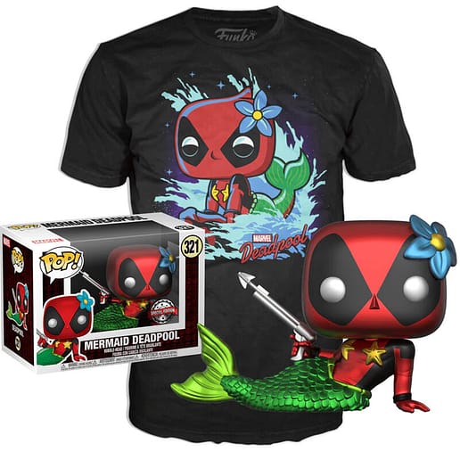 Set POP & Tee Marvel Deadpool Mermaid Exclusive (Medium)