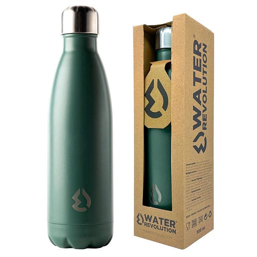 Water Revolution Green flaska termo rostfritt stål 500ml