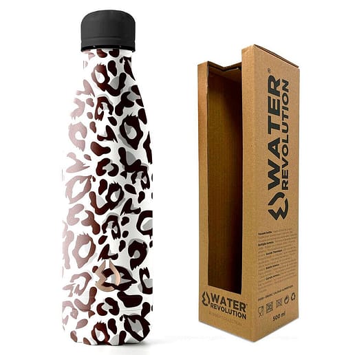 Water Revolution Leopard flaska termo rostfritt stål 500ml