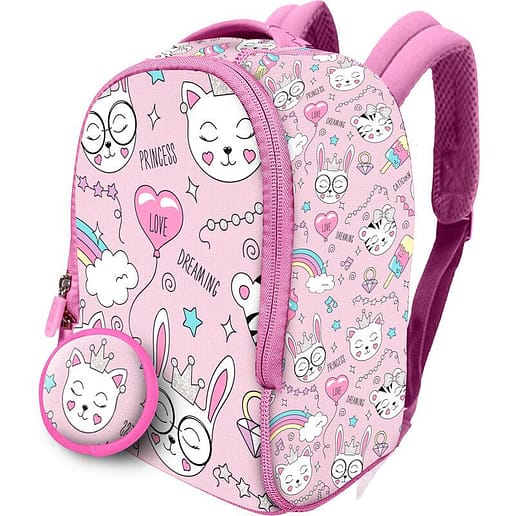 Cats ryggsäck + purse neoprene ryggsäck 26cm