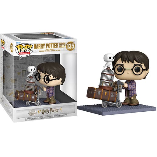 POP figure Deluxe Harry Potter Anniversary Harry Pushing Trolley