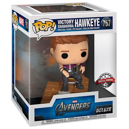 POP figure Deluxe Marvel Avengers Hawkeye Victory Shawarma Exclusive